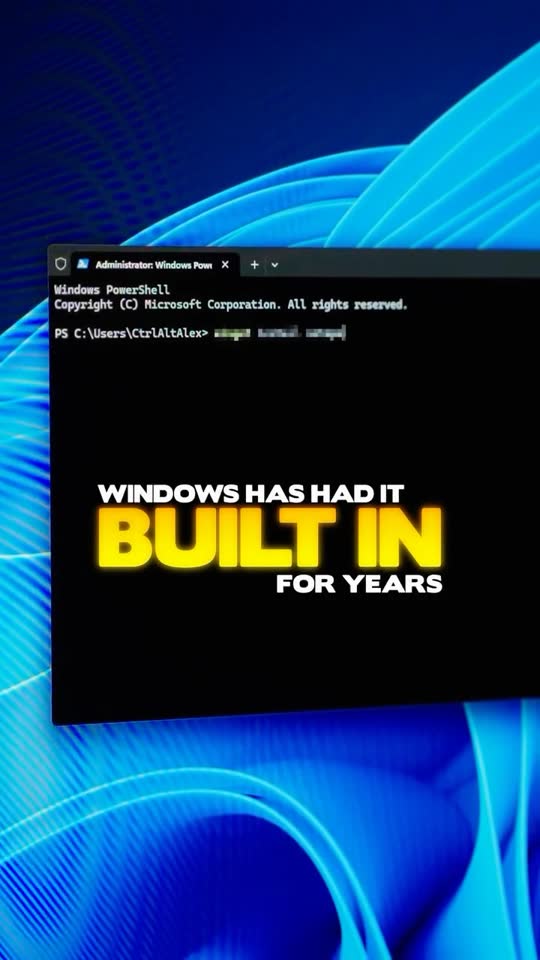 Windows has had it built in for years